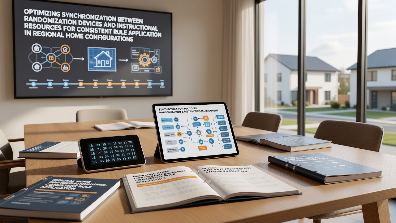 Randomization devices and instructional guides arranged on a home poker table surface