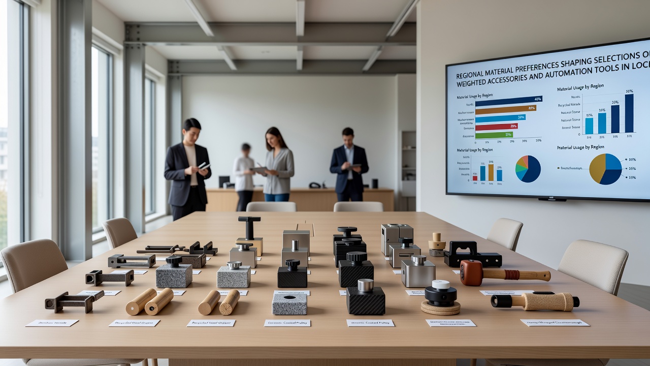 Automation tools and weighted accessories adapted to regional material preferences